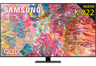 TV QLED 55" - Samsung QE55Q80BATXXC, QLED 4K, Procesador QLED 4K, Smart TV, Negro
