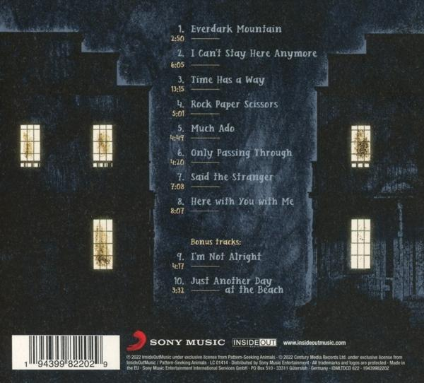 CD-Cover, Rückseite, mit Text, der Lieder und das Sony Music-Logo auflistet.