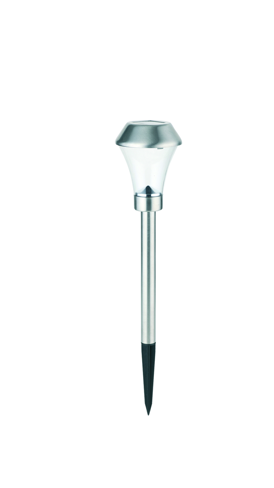 ENTAC Kerti szolár lámpa, rozsdamentes acél, 40cm, 1 LED