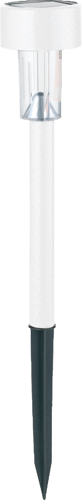 ENTAC Kerti szolár lámpa, rozsdamentes acél, 36cm, fehér, 1 LED RGB