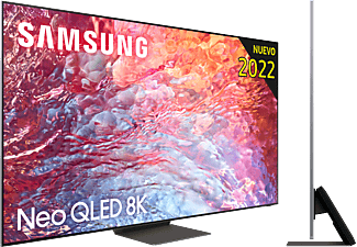 REACONDICIONADO TV QLED 75" - Samsung QE75QN700BTXXC, QLED 8K, Procesador Neural 8K Lite con IA, Smart TV, Plata