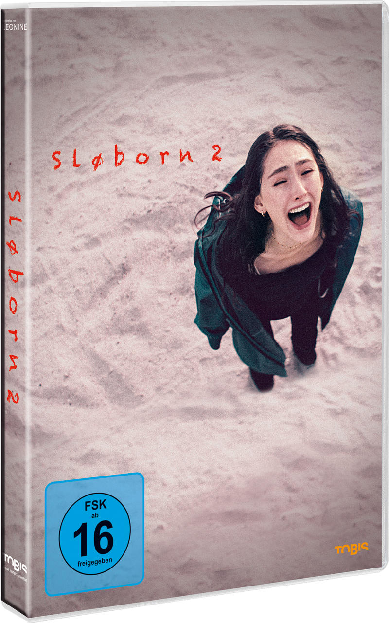 Eine DVD-Hülle mit einer schreienden Frau auf dem Cover. Filmtitel ist 'Sloborn 2'.