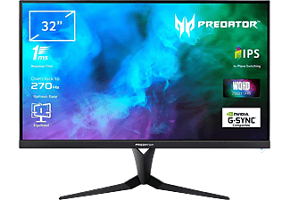 ACER PREDATOR XB323UGXBMIIPHZX 32'' Sík WQHD 300 Hz 16:9 G-Sync IPS LED Gamer Monitor