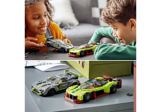 LEGO Speed Champions 76910 Aston Martin Valkyrie AMR Pro & Aston Martin Vantage GT3 Spielset, Mehrfarbig