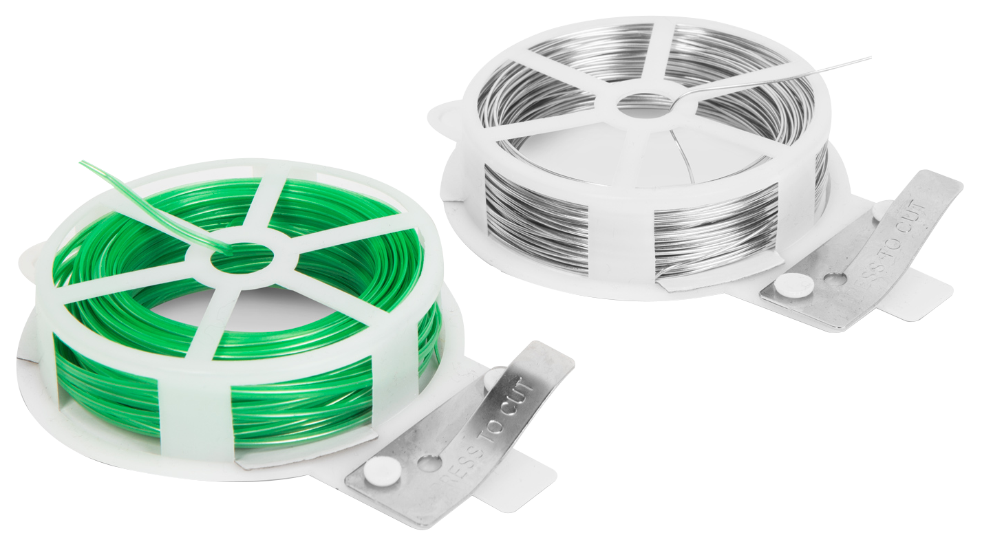 GARDEN OF EDEN 11315 Kötöző huzal tekercs szett vágókéssel - 2 x 20 m