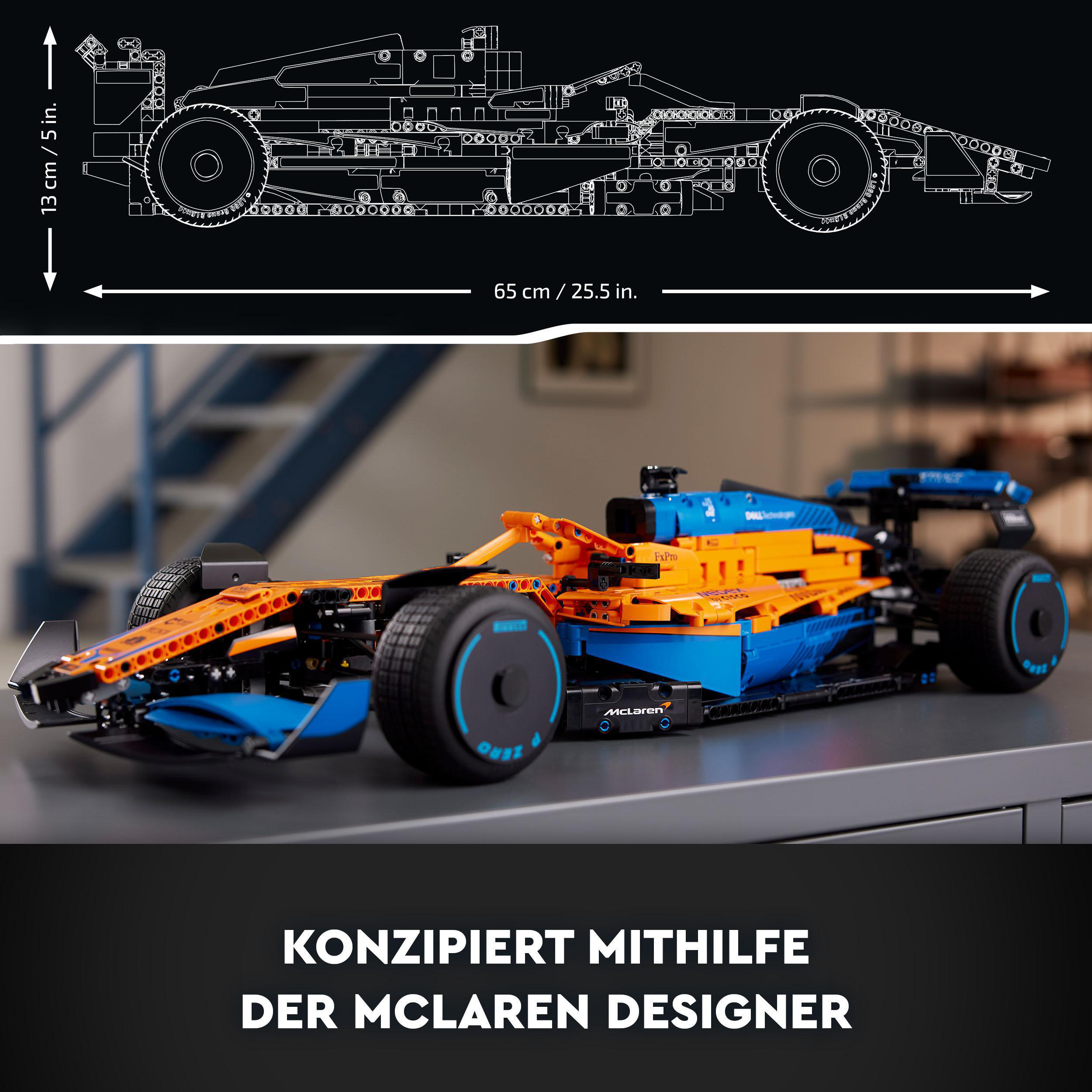 LEGO Technic 42141 Formel Rennwagen McLaren 1™ Bausatz, Mehrfarbig