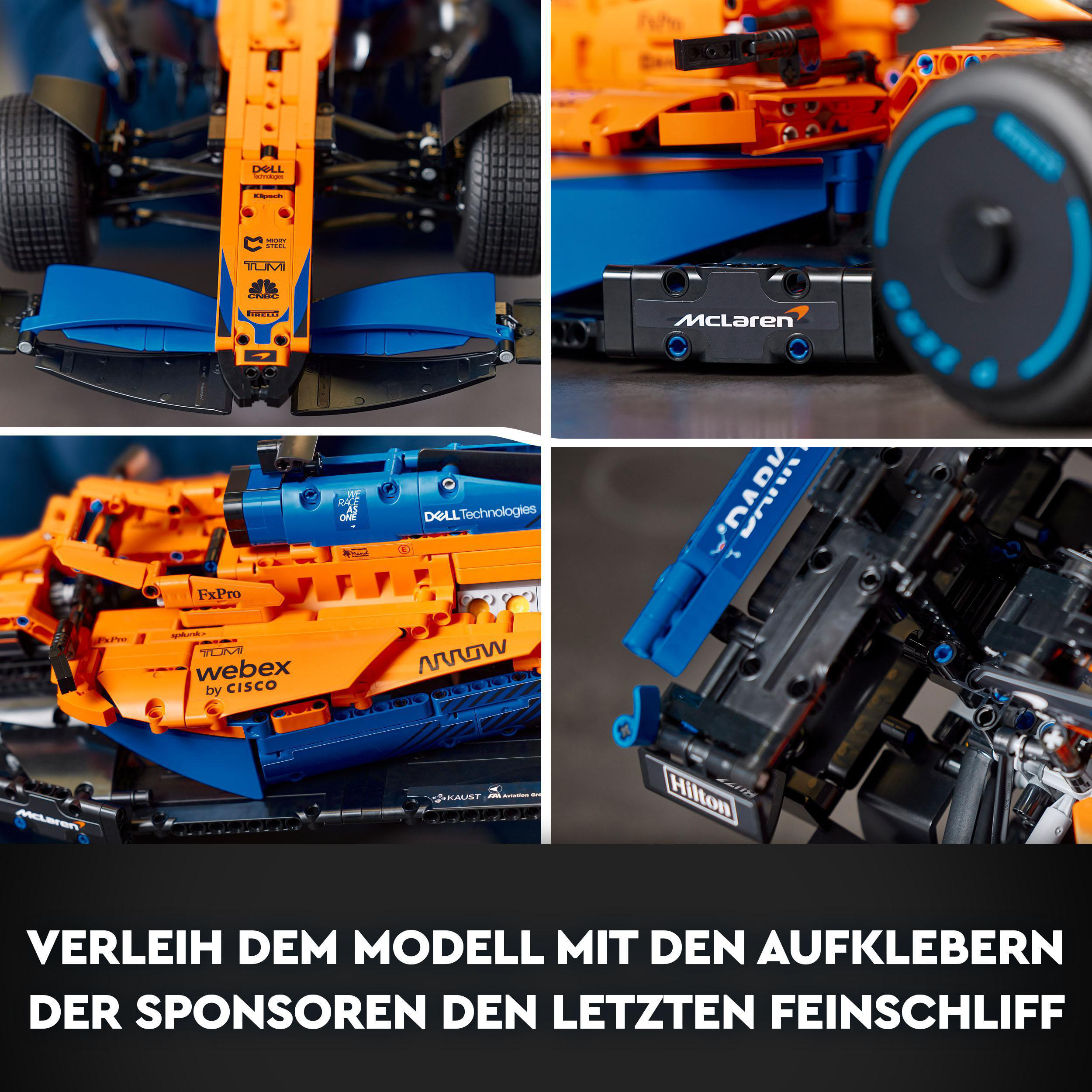 LEGO Technic 42141 Formel Rennwagen McLaren 1™ Bausatz, Mehrfarbig