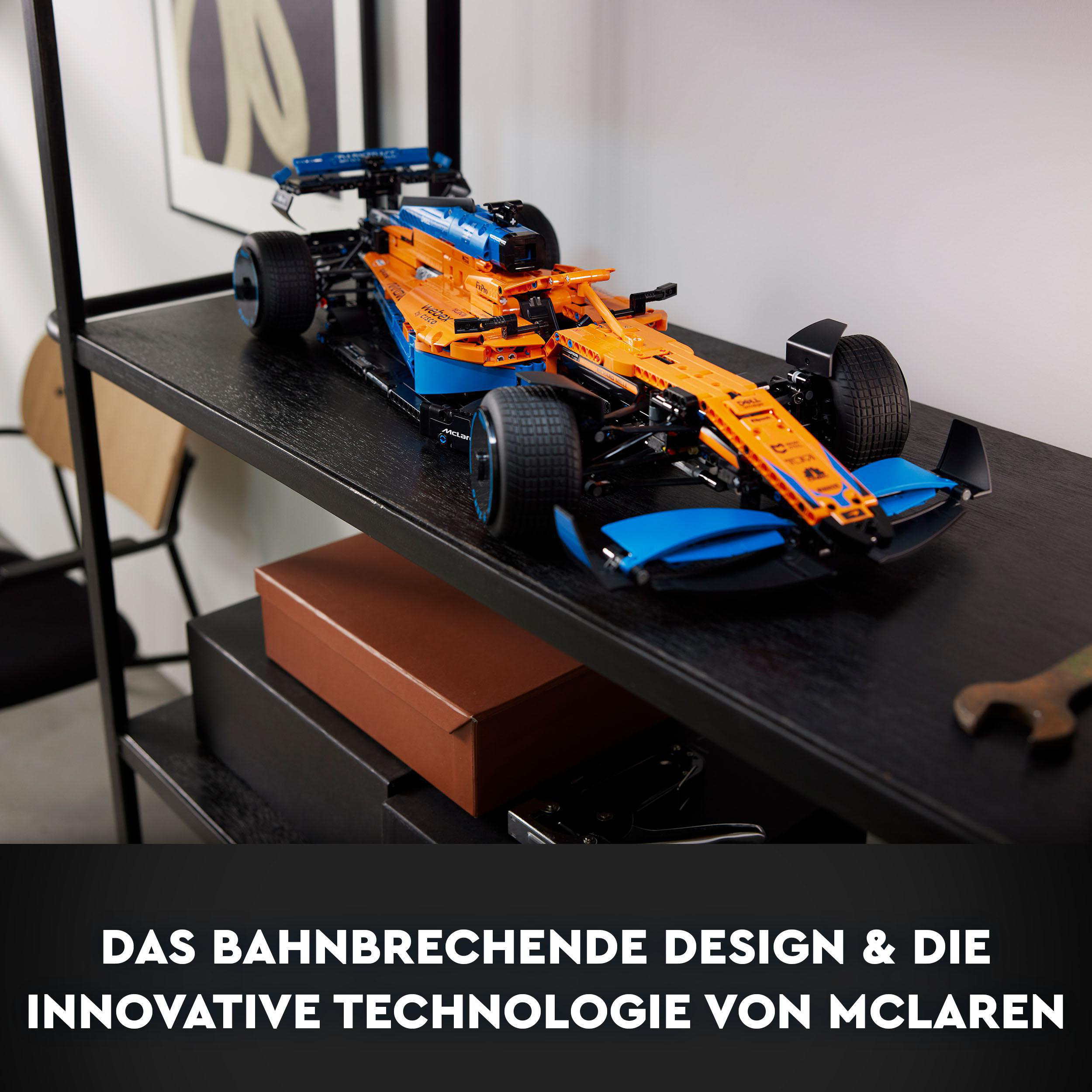 LEGO Technic 42141 Formel Rennwagen McLaren 1™ Bausatz, Mehrfarbig