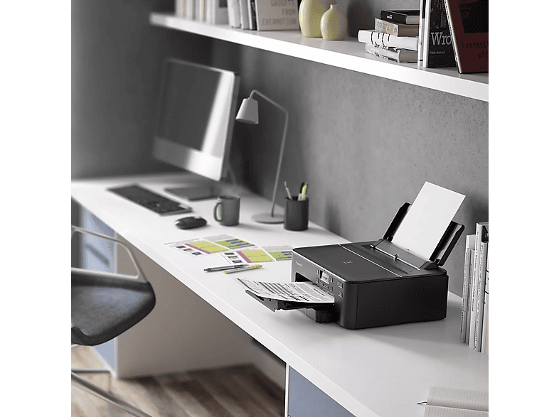 CANON Pixma TS705 Drucker, Tintentank, WLAN, Duplexeinheit (für beidseitigen Druck), A4, A5, A6, Schwarz — Foto 5 von 5