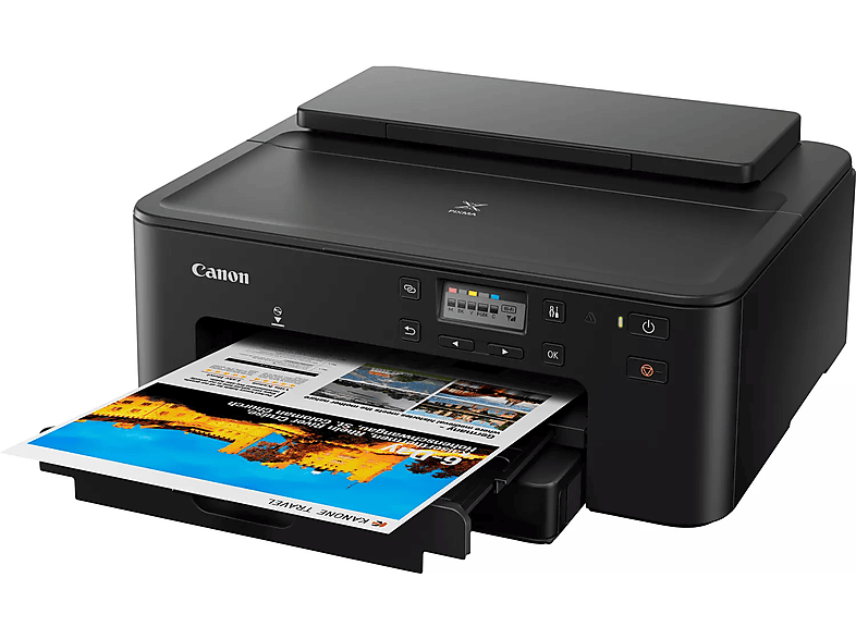 CANON Pixma TS705 Drucker, Tintentank, WLAN, Duplexeinheit (für beidseitigen Druck), A4, A5, A6, Schwarz — Foto 3 von 5