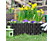 GARDEN OF EDEN 11482B Virágágyás szegély / kerítés - 60 x 22 - fekete, rattan - 4 db / csomag