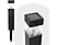 GARDEN OF EDEN 11715 Leszúrható szolár - fekete, melegfehér - 5,7 x 5,7 x 28 (+12) cm