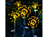 GARDEN OF EDEN 11724 Leszúrható szolár virág - 90 melegfehér microLED - 84 cm