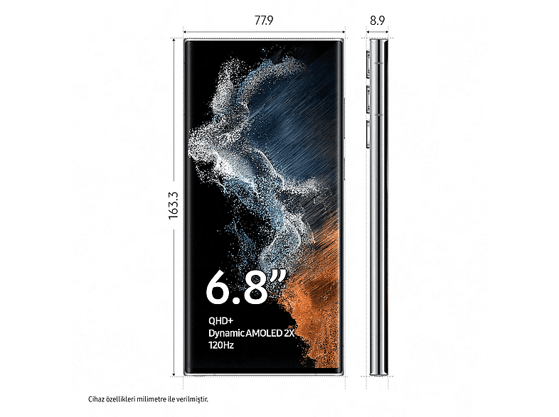 SAMSUNG Galaxy S22 Ultra 128GB Akıllı Telefon Phantom White Fiyat