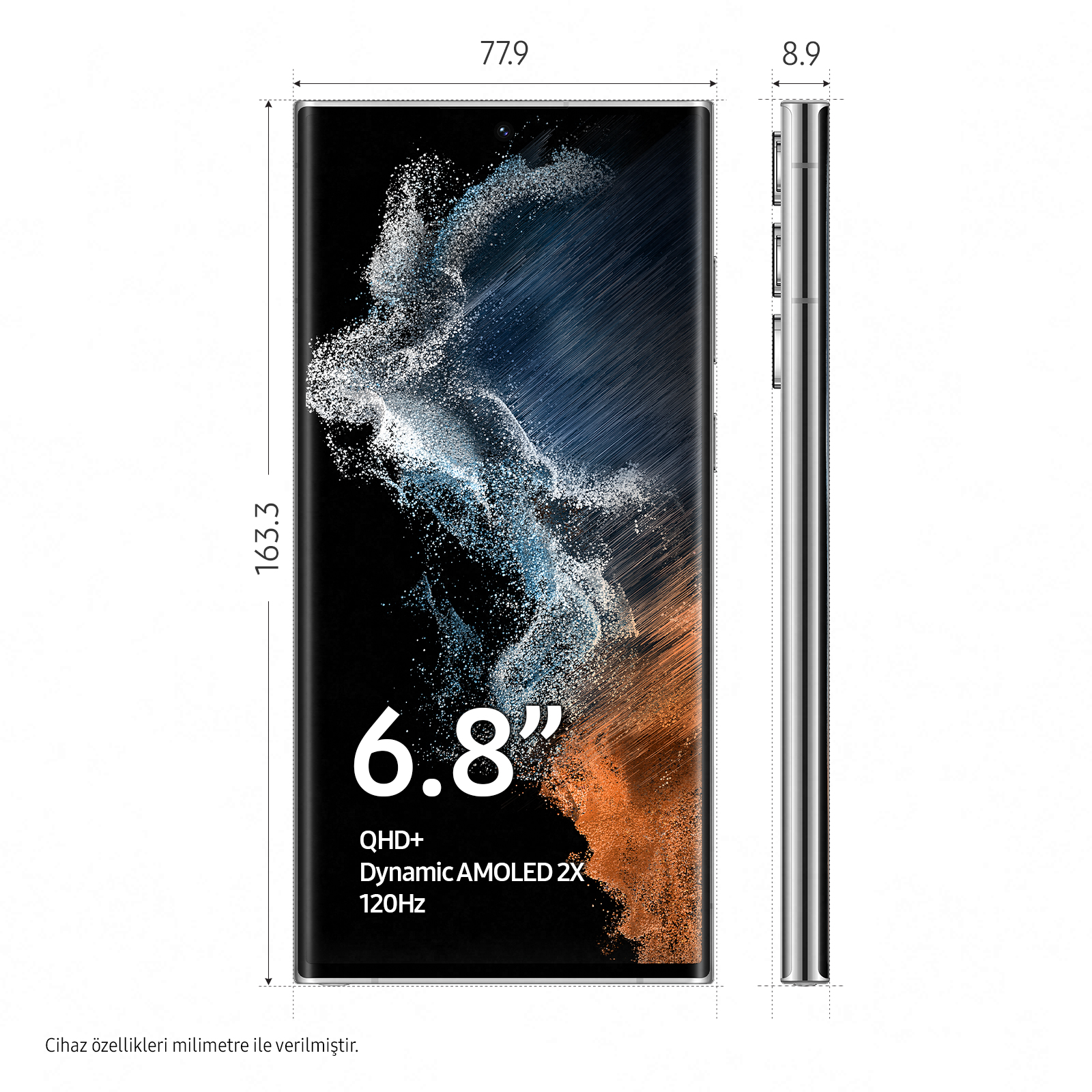 SAMSUNG Galaxy S22 Ultra 512GB Akıllı Telefon Phantom White