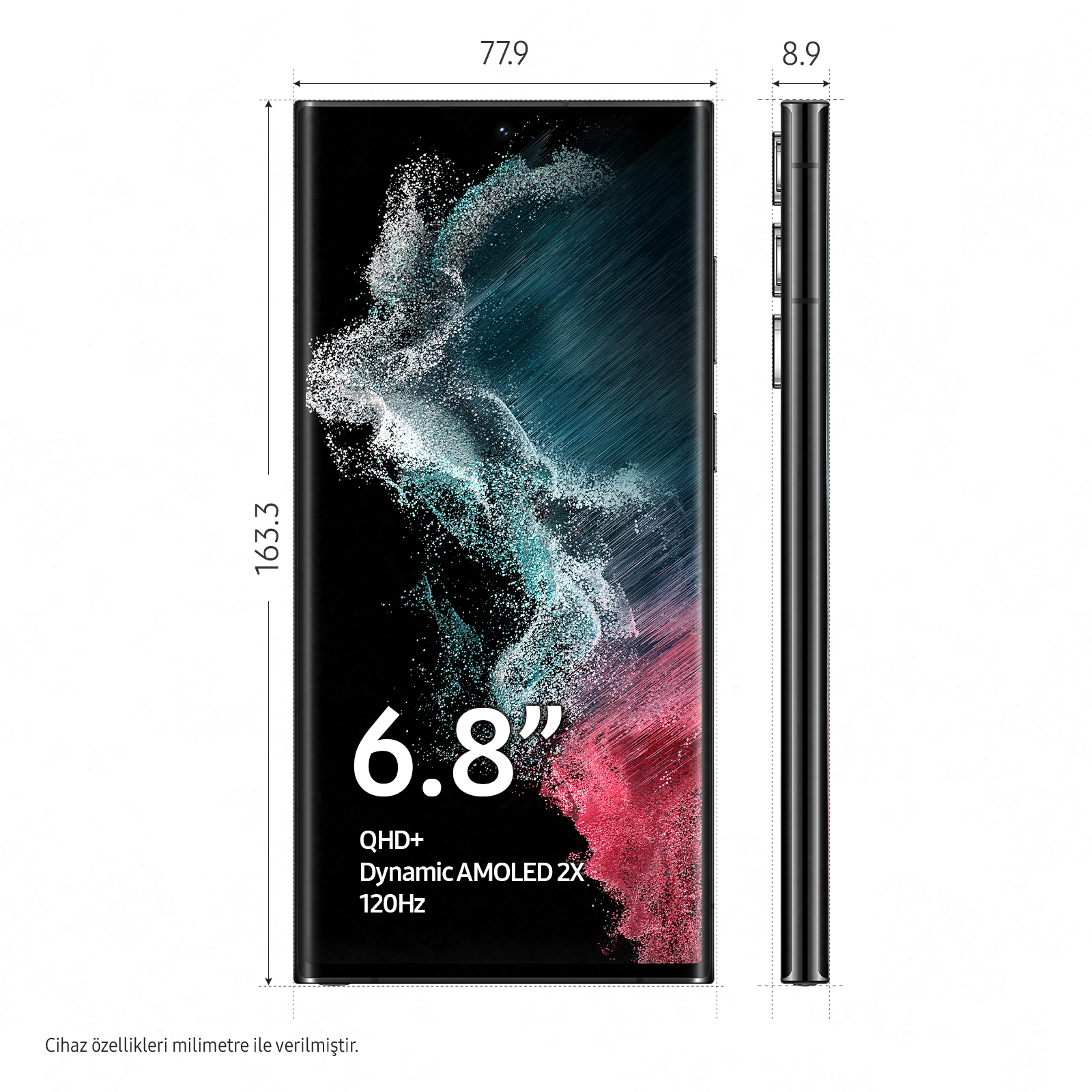 SAMSUNG Galaxy S22 Ultra 128GB Akıllı Telefon Phantom Black Fiyat