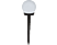 GARDEN OF EDEN 11711 Leszúrható szolár lámpa - gömb alakú - hidegfehér - 10 x 10 x 23 (+11) cm