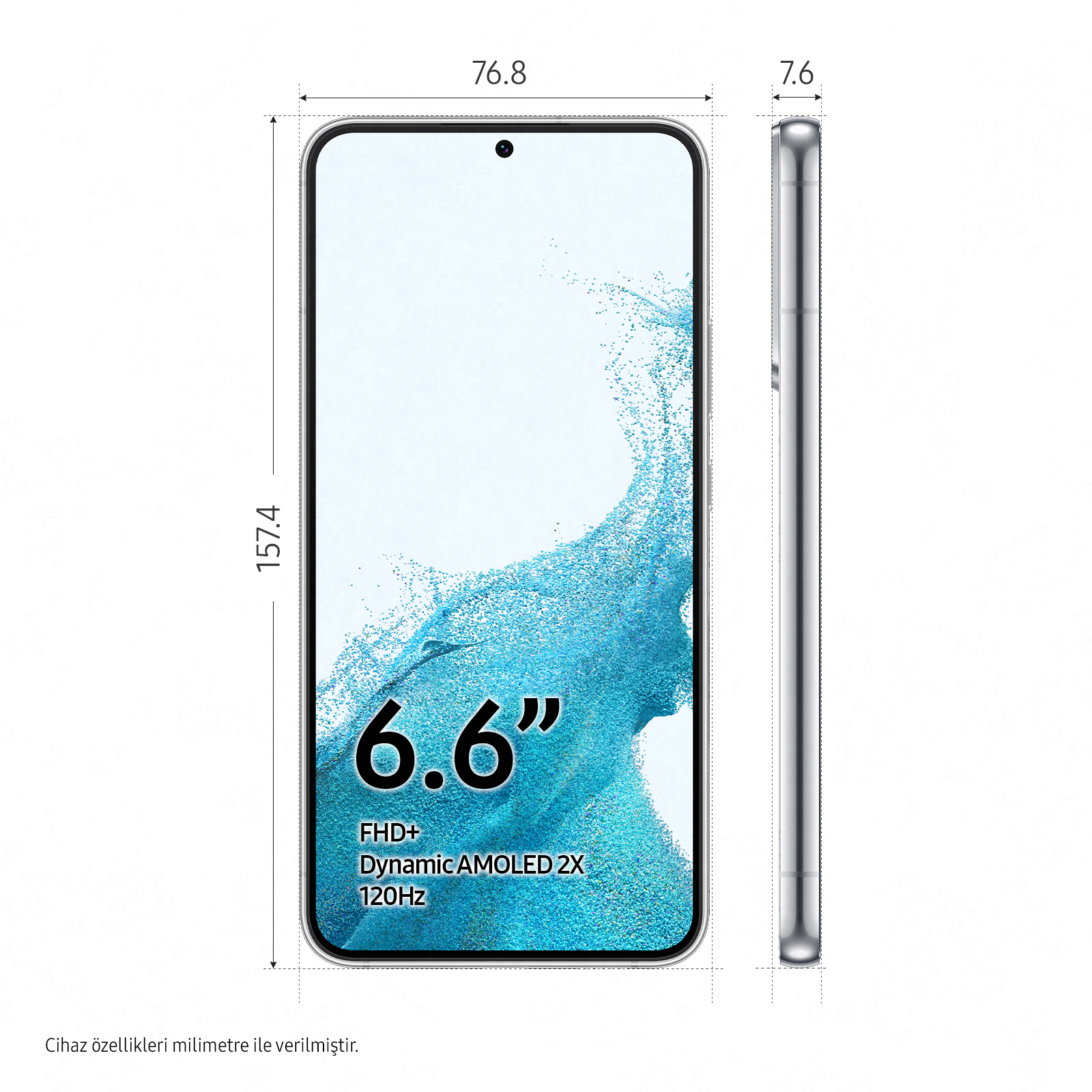 SAMSUNG Galaxy S22+ 128GB Akıllı Telefon Phantom White
