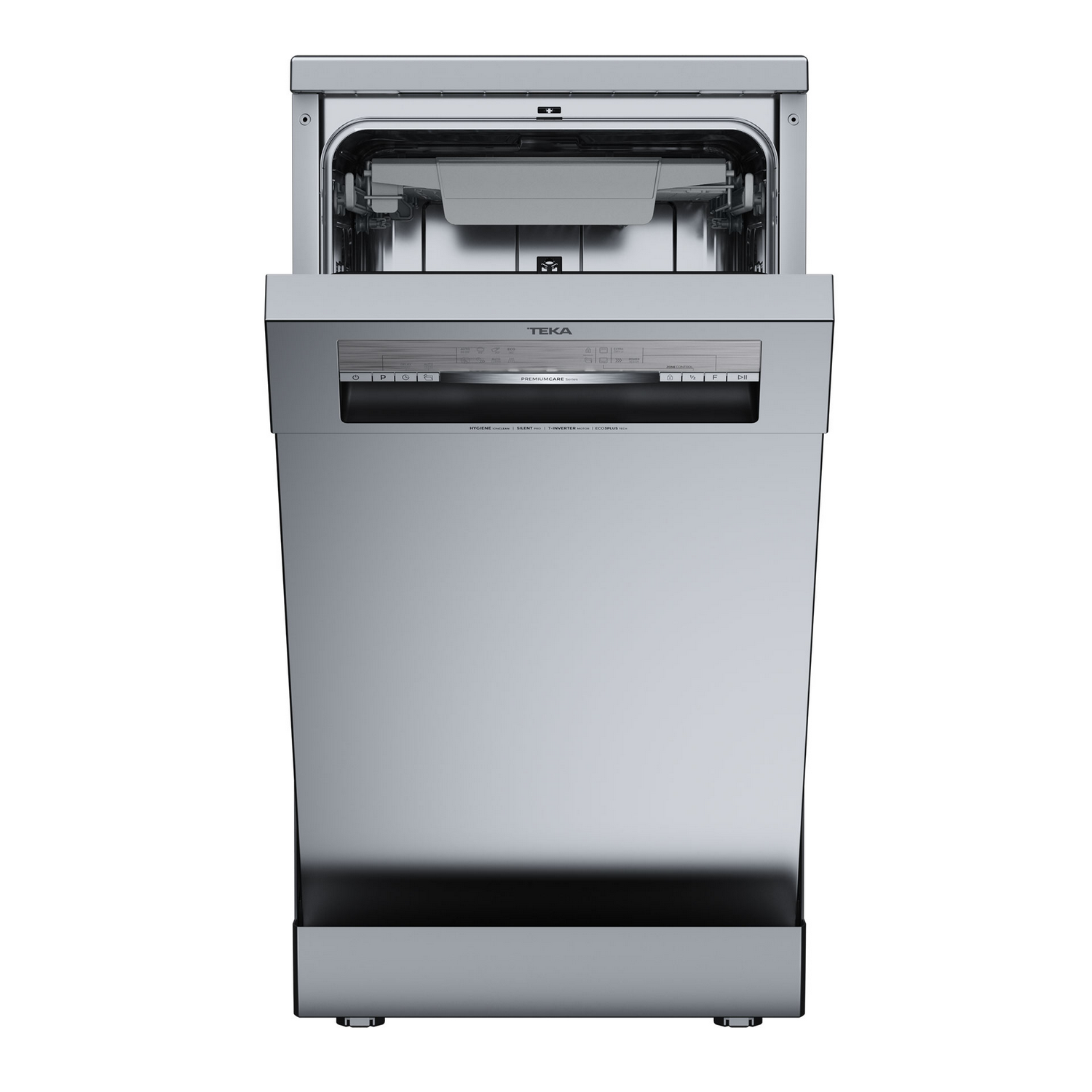Lavavajillas - Teka DFS 74850, Independiente, 10 servicios, 8 programas, Tercera bandeja, 44.8 cm, Inox