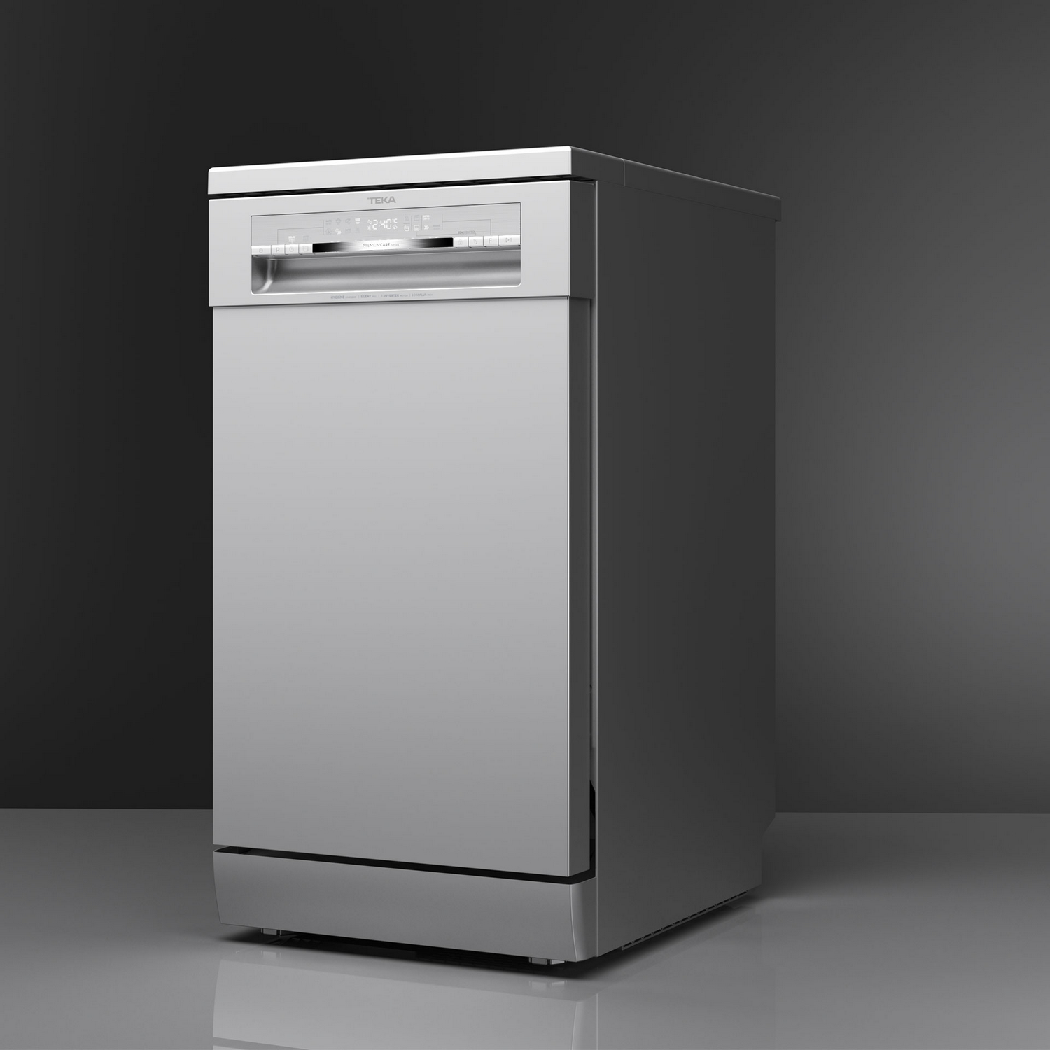 Lavavajillas - Teka DFS 74850, Independiente, 10 servicios, 8 programas, Tercera bandeja, 44.8 cm, Inox