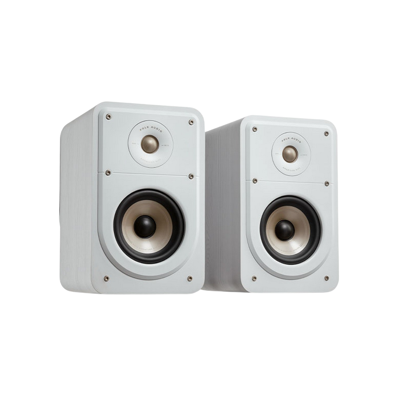 Altavoz de estantería - Polk Audio S15 Elite, Pack de 2, 100W, 8 Ω, 50Hz–40 kHz, 88dB, Dynamic Balance, Blanco
