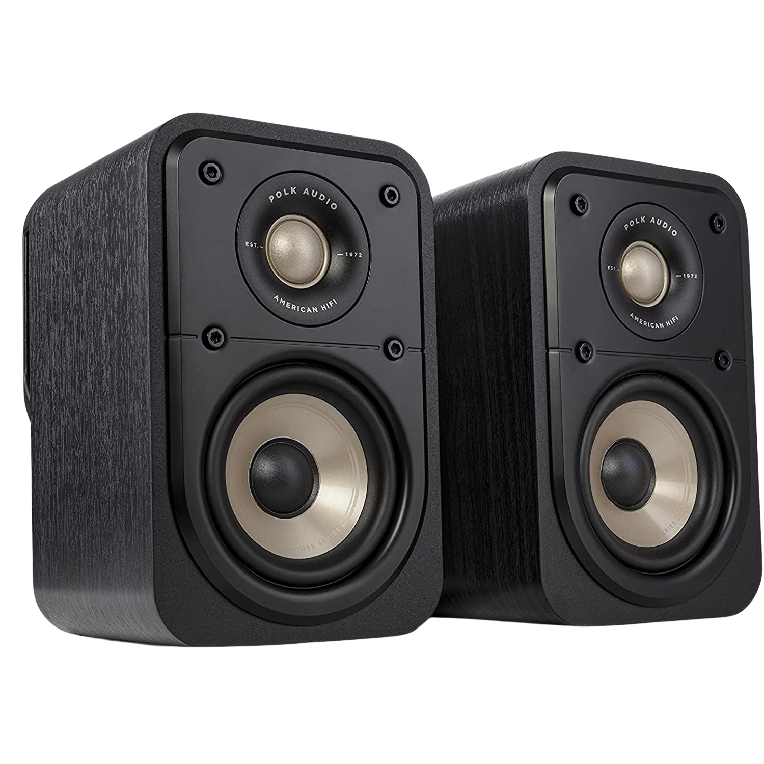 Altavoz de estantería - Polk Audio S10 Elite, Pack de 2, 100W, 8 Ω, 67Hz–40kHz, 87dB, Dynamic Balance, Negro