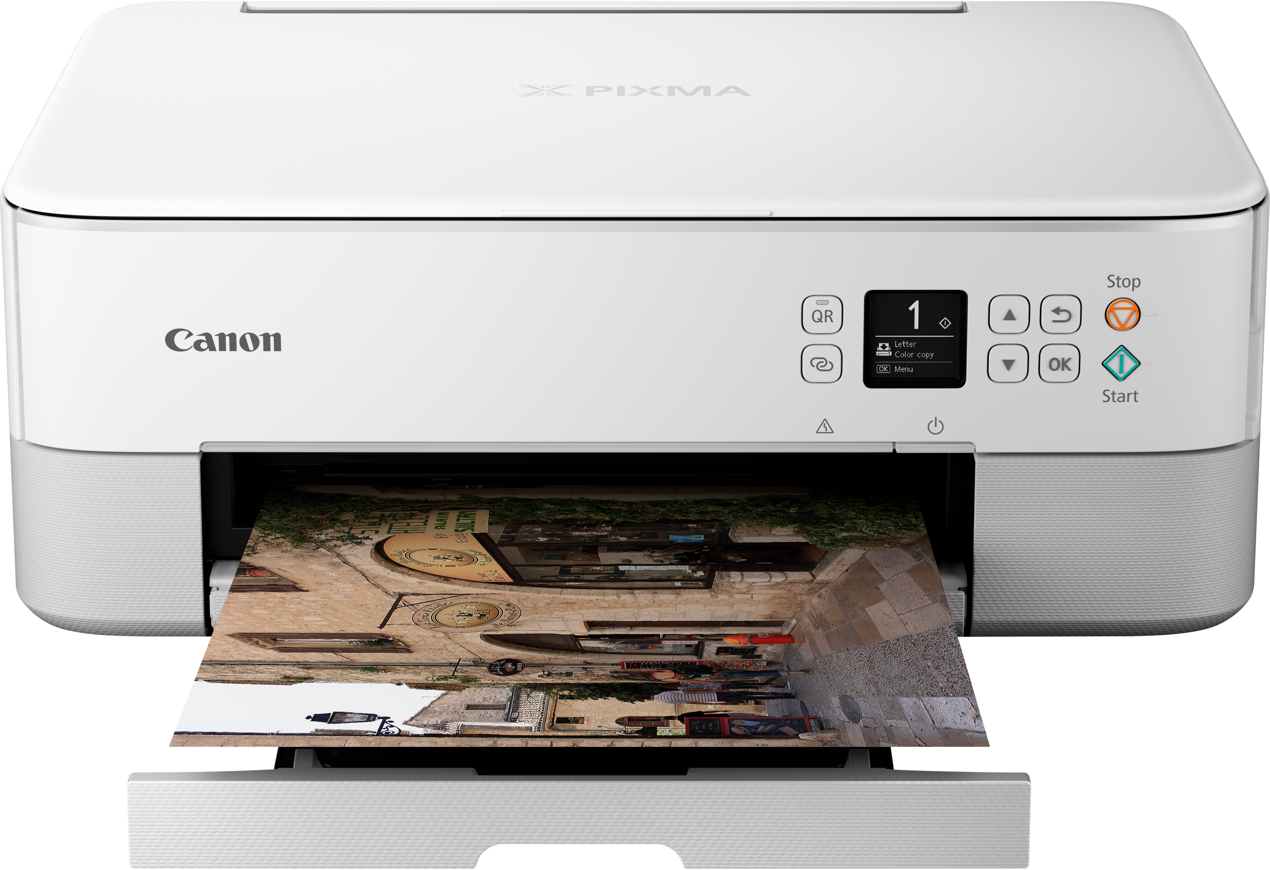 CANON PIXMA TS5351 Weiß, Wi-Fi, Drucken 13/​6.8 S/​min (ISO), Tinte/Farbe, Multifunktionsdrucker, WLAN, Weiß