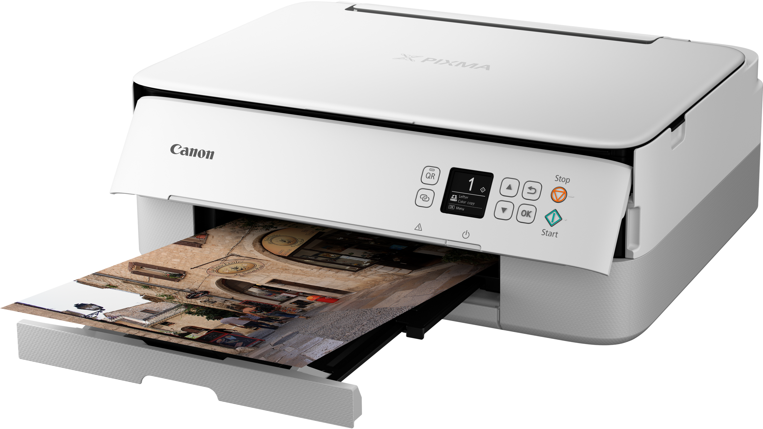 CANON PIXMA TS5351 Weiß, Wi-Fi, Drucken 13/​6.8 S/​min (ISO), Tinte/Farbe, Multifunktionsdrucker, WLAN, Weiß