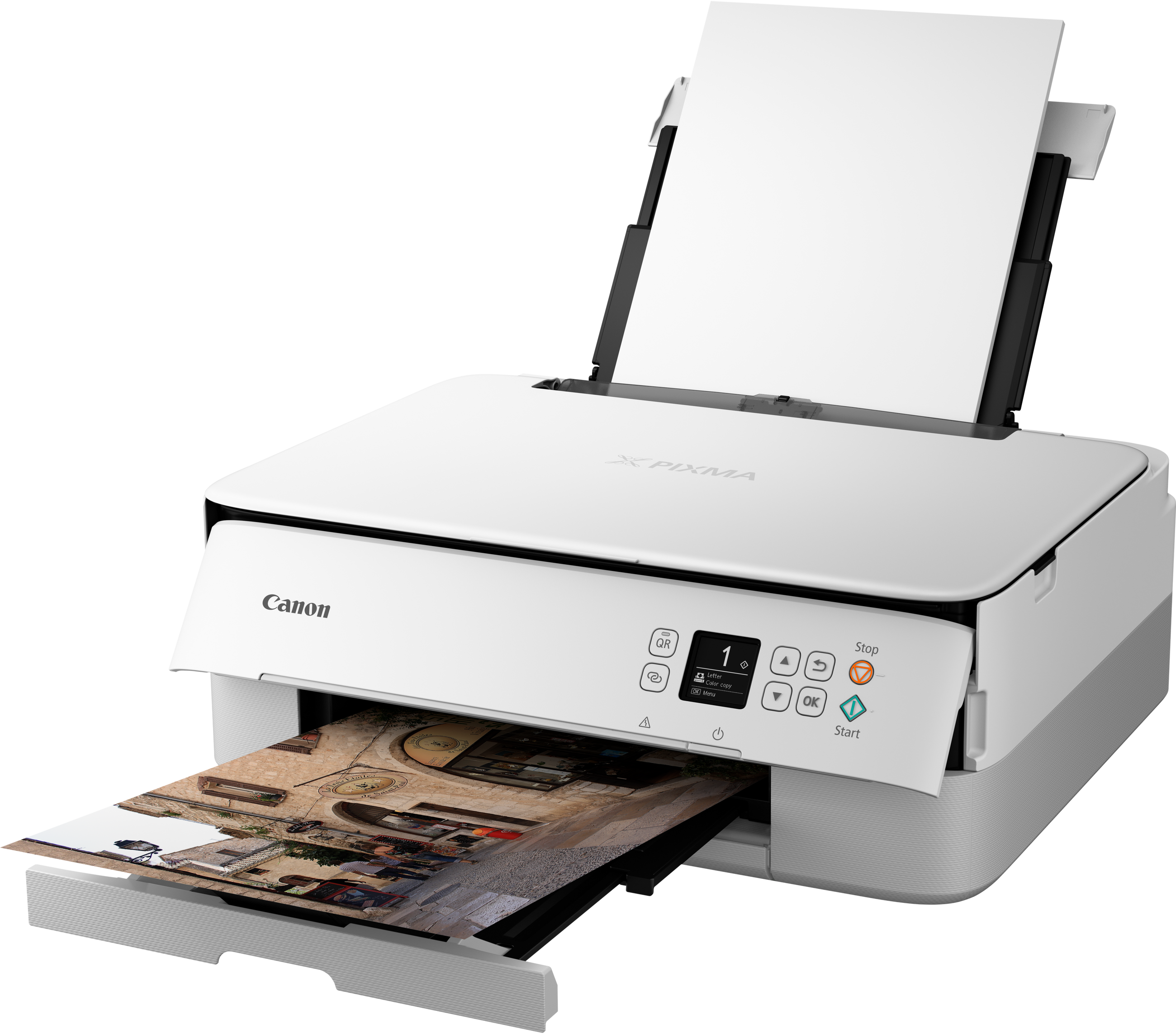 CANON PIXMA TS5351 Weiß, Wi-Fi, Drucken 13/​6.8 S/​min (ISO), Tinte/Farbe, Multifunktionsdrucker, WLAN, Weiß