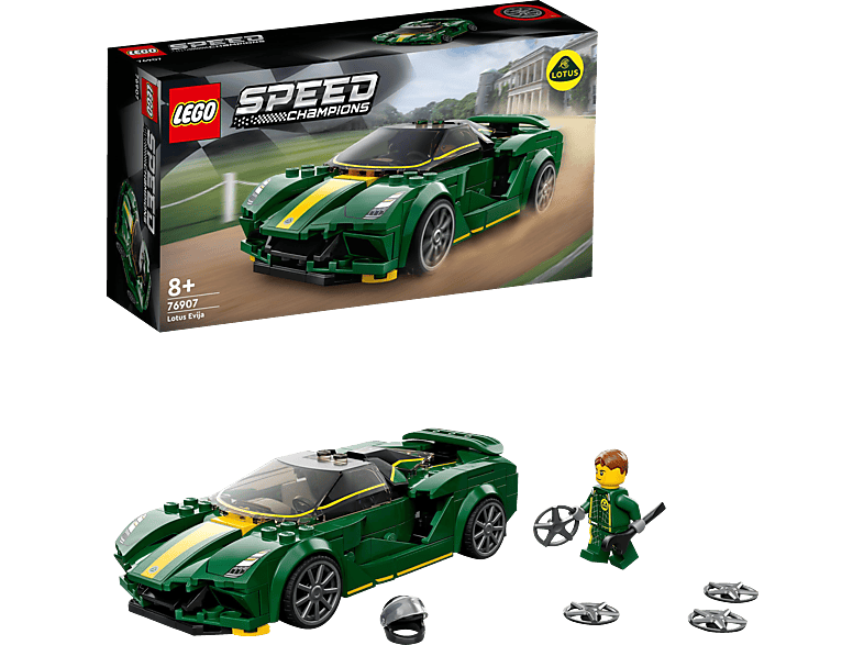 LEGO Speed Champions 76907 Lotus Evija Bausatz, Mehrfarbig