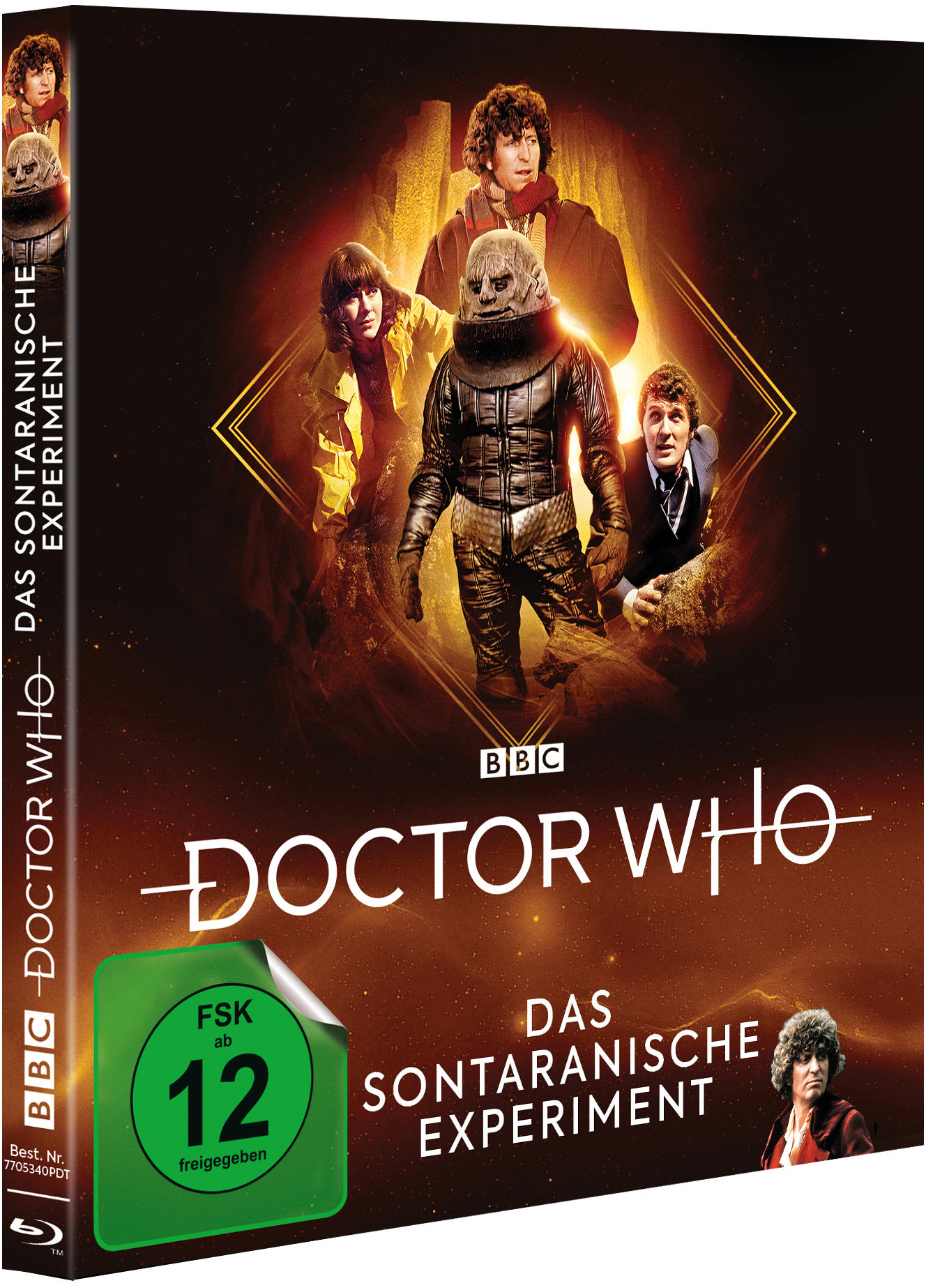 Eine Doctor Who DVD-Box. Sie zeigt Charaktere aus der Episode The Sontaran Experiment.