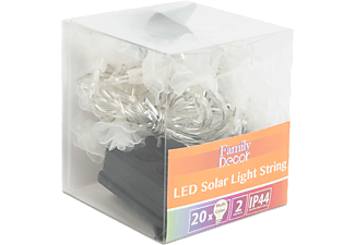 FAMILY DECOR 58218B Szolár LED fényfüzér - virágos - 2,3 m - 20 LED - színes