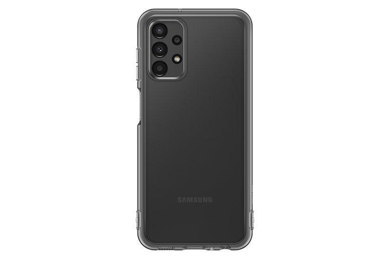 Cover, SAMSUNG Galaxy Black/Transparent Samsung, A13, Soft Clear EF-QA135 Backcover,