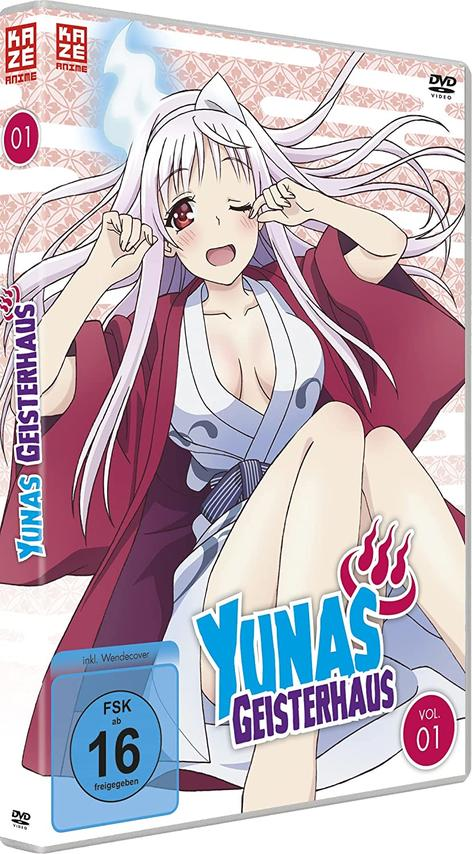 Anime-DVD-Hülle mit einer weiblichen Figur auf dem Cover. Japanischer Text und Logo.