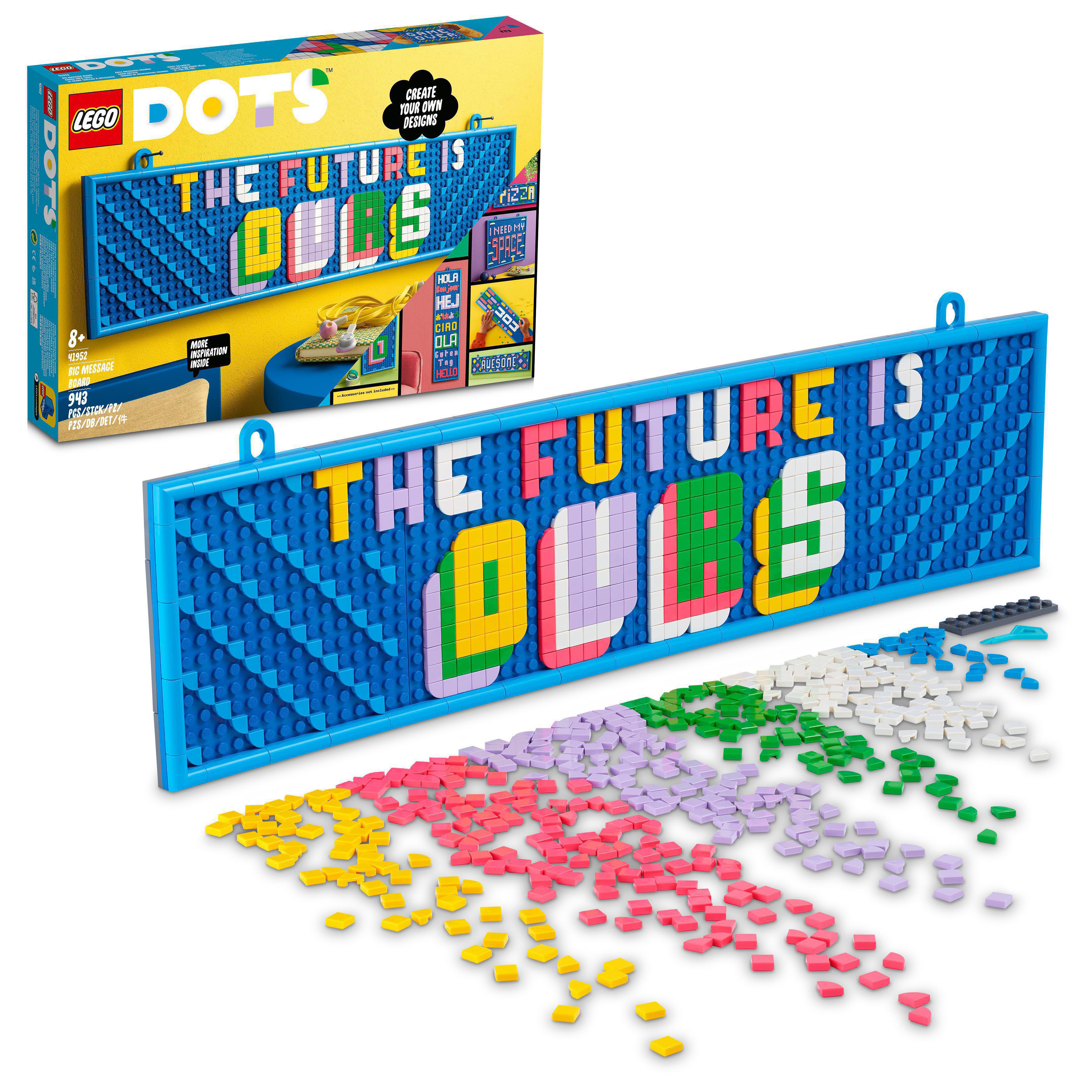 LEGO DOTS 41952 Großes Message-Board Bausatz, Mehrfarbig