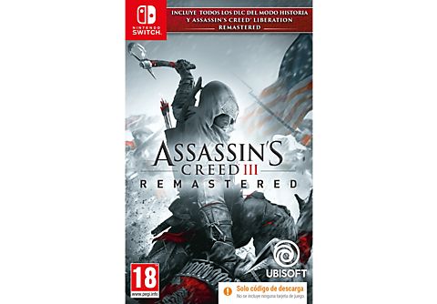 Nintendo Switch Assasin's Creed III Remastered (Código de descarga)