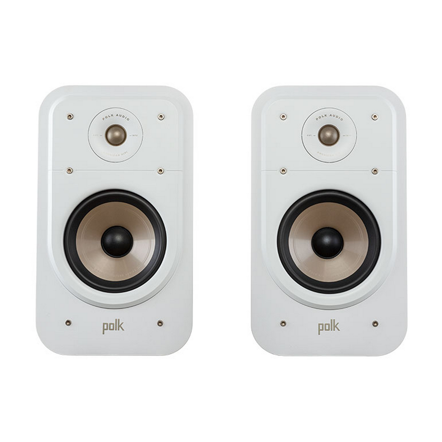 Altavoz de estantería - Polk Audio ES20 Elite, Pack de 2, 125 W , 8 Ω, 39Hz–40 kHz, 88dB, Dynamic Balance, Blanco