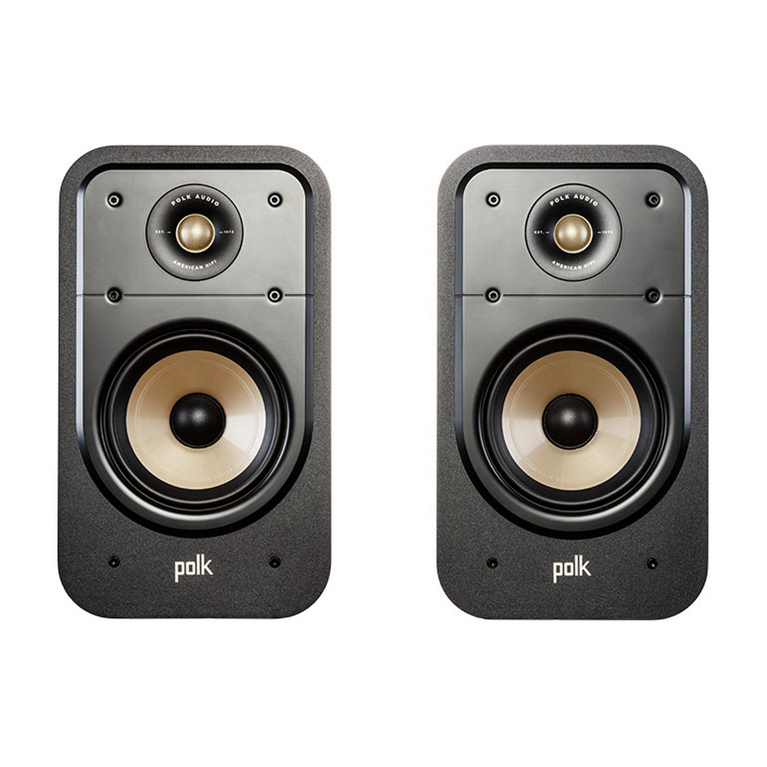 Altavoz de estantería - Polk Audio ES20 Elite, Pack de 2, 125 W , 8 Ω, 39Hz–40 kHz, 88dB, Dynamic Balance, Negro