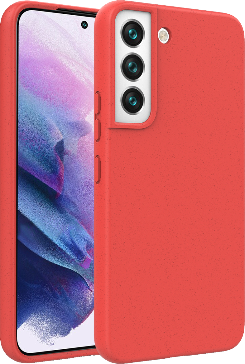 CELLECT GoGreen Samsung S22 Ultra, újrahasznosított szilikon tok, piros (GREEN-SAMS22U-R)