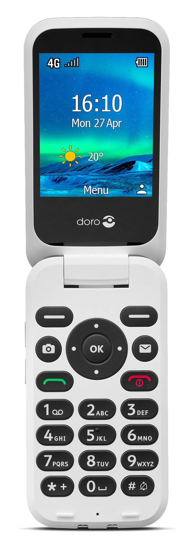 DORO 6820 Seniorenhandy, Schwarz