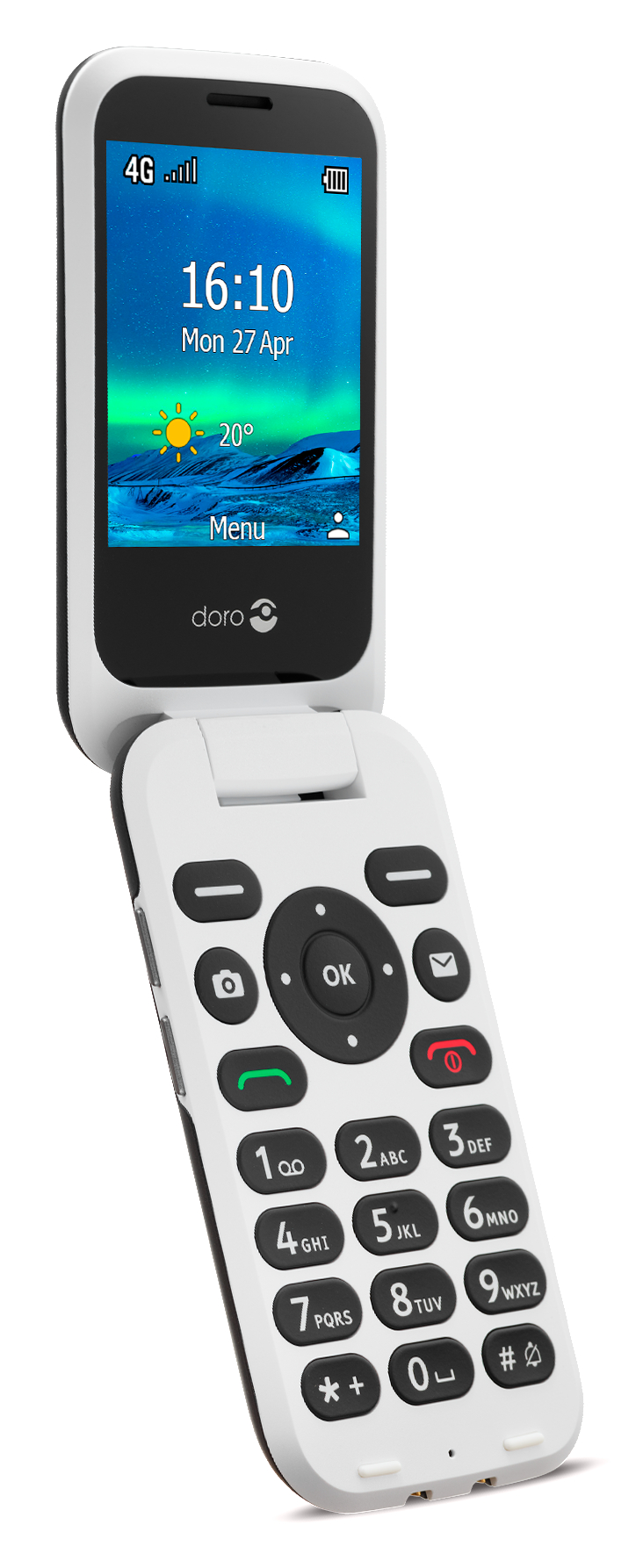 DORO 6820 Seniorenhandy, Schwarz