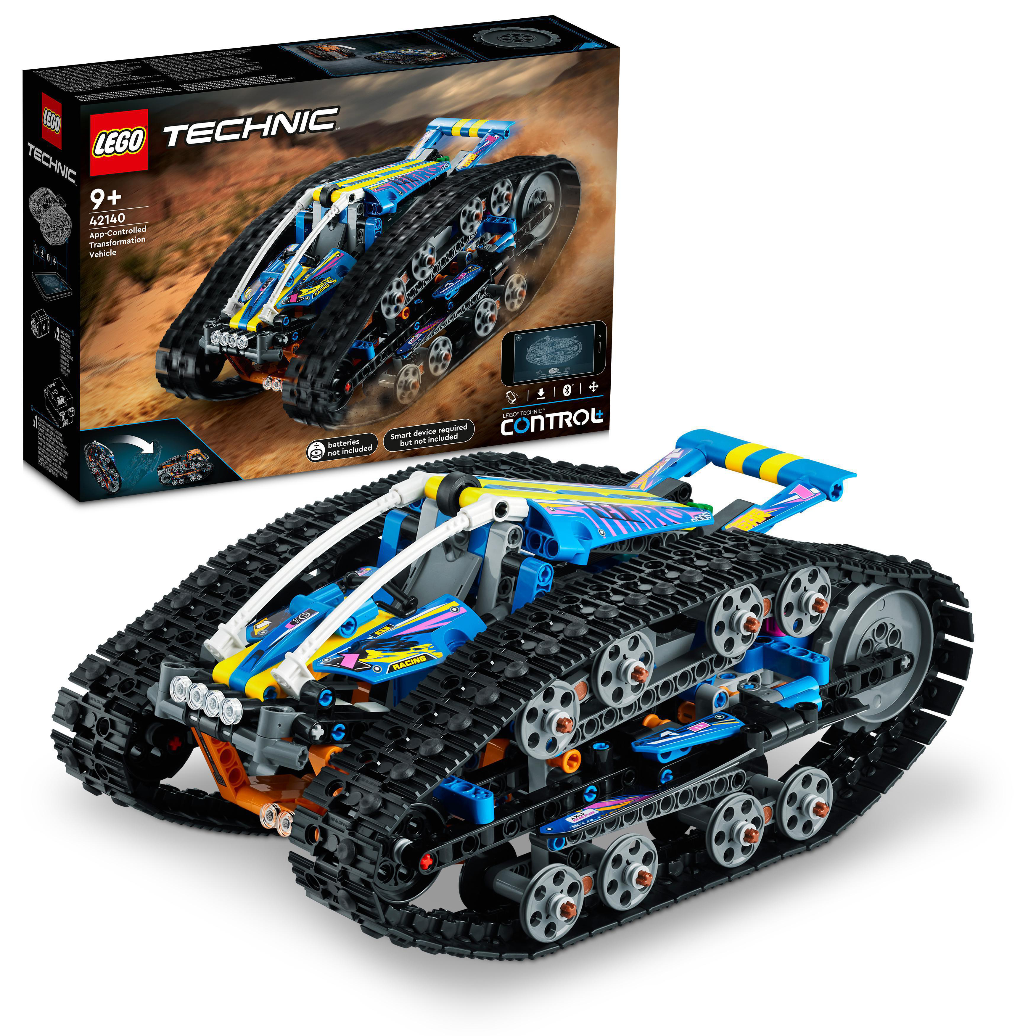 LEGO Technic 42140 App-gesteuertes Transformationsfahrzeug Bausatz, Mehrfarbig