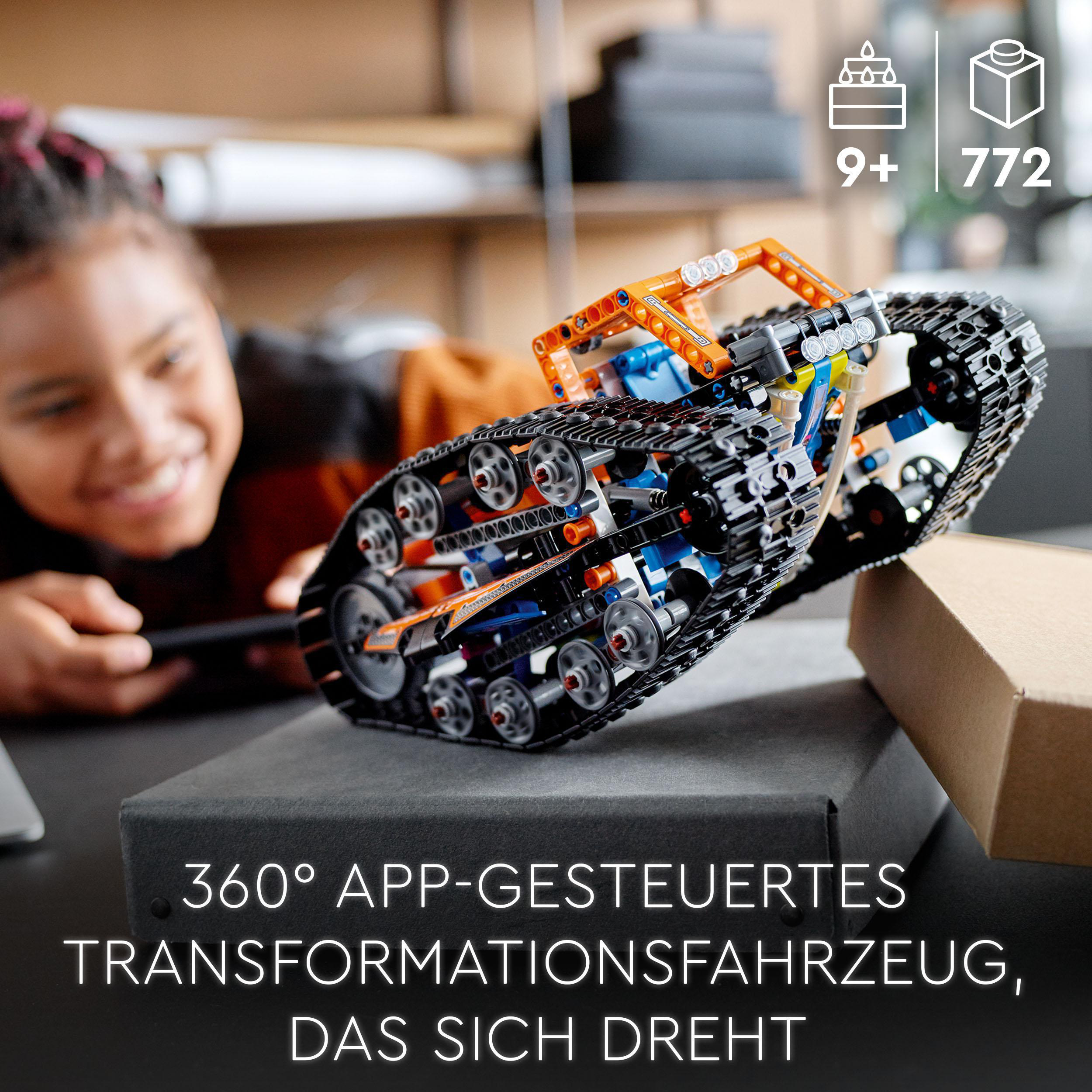 LEGO Technic 42140 App-gesteuertes Transformationsfahrzeug Bausatz, Mehrfarbig