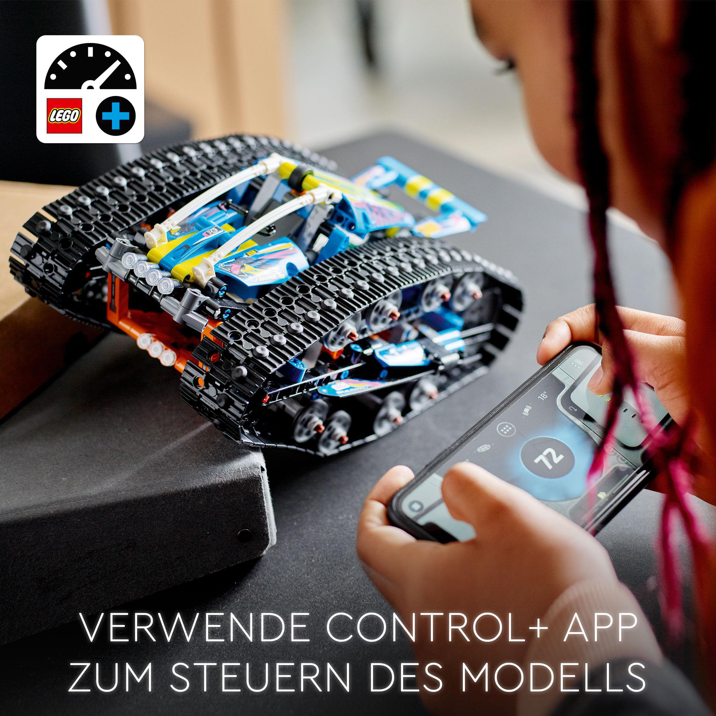 LEGO Technic 42140 App-gesteuertes Transformationsfahrzeug Bausatz, Mehrfarbig