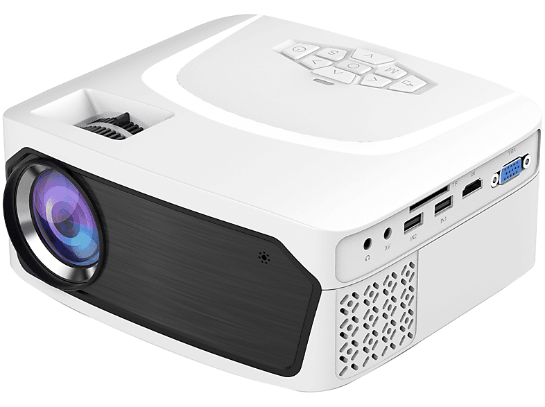 Mini Proiettore Portatile a LED Videoproiettore Full HD 1080p Home Cinema PC