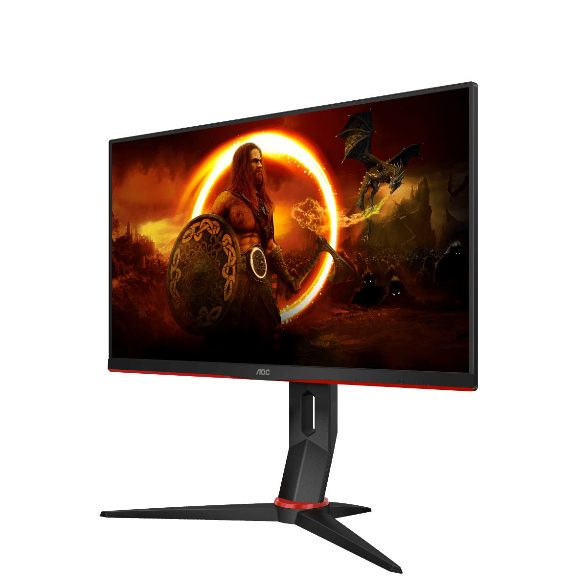 AOC 24G2U5/BK 23,8 Zoll  Full-HD  ultraschmaler Rahmen, 75 hz Bildwiederholrate, FreeSync Technologie, VESA-Halterung  1 ms Reaktionszeit  