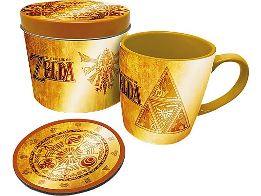 PYRAMID The Legend of Zelda (Golden Triforce) - Coffret cadeau (Jaune/marron)