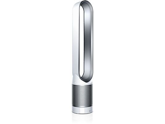 Purificador de aire - Dyson TP02 Pure Cool Link, ventilador purificador de torre, Filtro HEPA Glass 360, Blanco/Plata