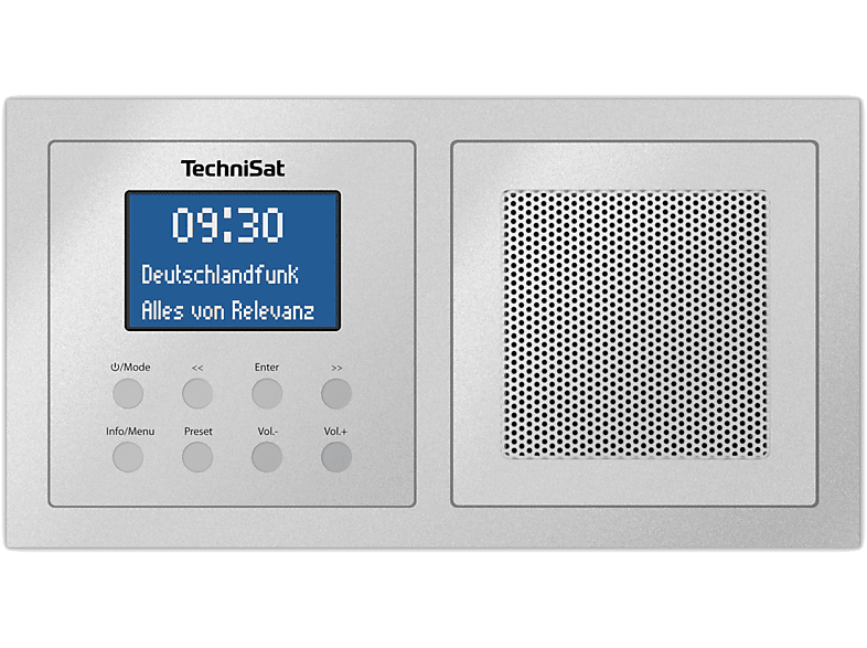 TECHNISAT Radio DAB+ Digitradio Up 1 Argenté