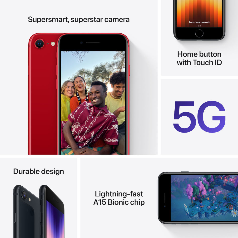 APPLE iPhone SE 5G 256 GB Edition 2022 Starlight (MMXN3ZD/A)